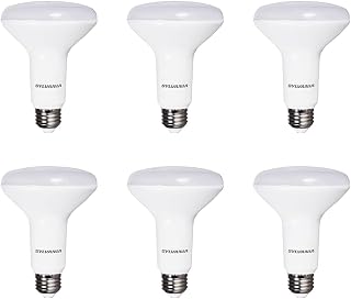 Sylvania LED Flood BR30 Light Bulb, 65W = 8W, 10 Year, 650 Lumens, Dimmable, 2700K, Soft White - 6 Pack (42288)