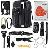 rettungsset abseilen ➤ 【Seelenfrieden mit dem Survival Kit】 - Eine schöne Auswahl an coolen Werkzeugen und gehören Nord alles, was Sie brauchen, um sich auf Ihre Outdoor-Reisen sicher zu fühlen. Wenn Sie sich verlaufen, ist Feuer, Kälte oder Regen kein Problem mehr, wenn Sie über unsere lebensrettenden Werkzeuge arbeiten. Sei erledigt, sei sicher.