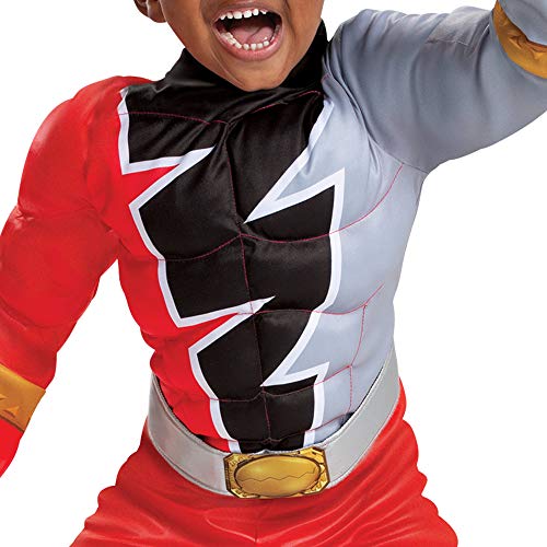 Disfraz Red Ranger talla 4-6 para niños miniatura 4