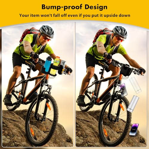 3 in 1 Cup Holder and Phone Mount for Electric Scooter, Phone Holder with Bottle Holder for Walker, Wheelchair, Stroller, Mobility Scooter Accessories - Image 4