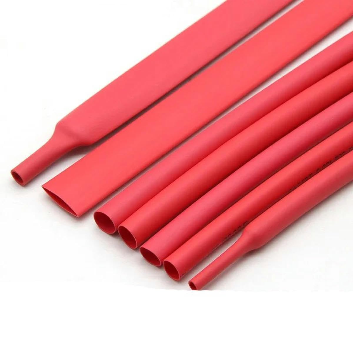 1/5/10/25/50M 2:1 Tube thermorétractable rouge diamètre 0.6mm ~ 80mm bricolage fil réparation câble Protection gaine gaine Wrap-70mm-1 mètre