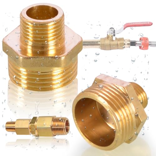 Brateuanoii 2 Pièces Raccord Male Male 1/2’’ x 1