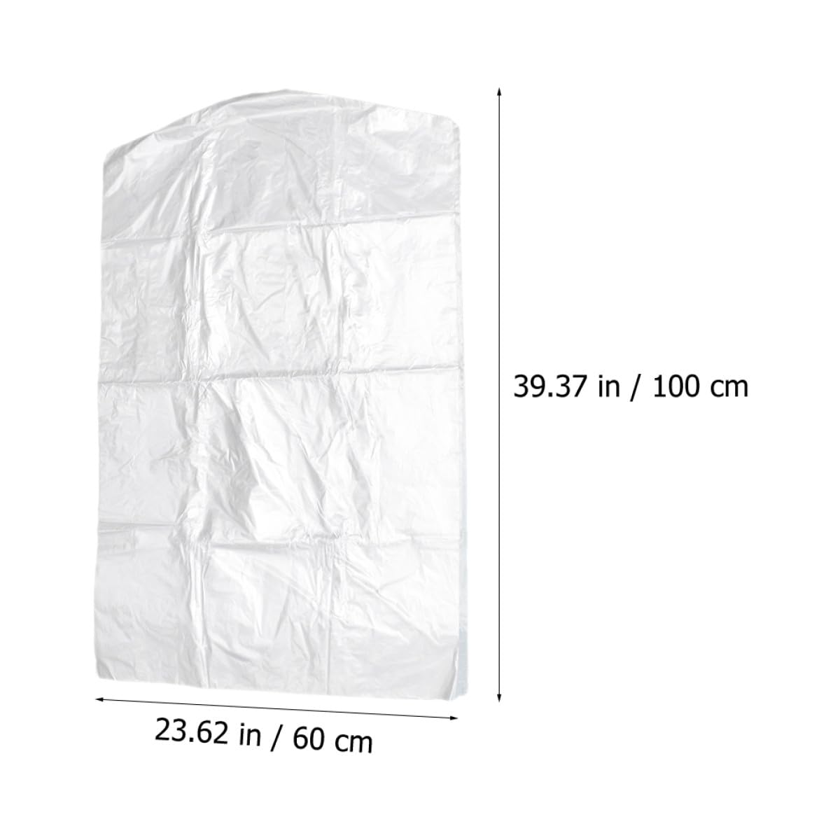 100 Stück Transparente Kleidersäcke aus Pp mit Schutzfunktion für Trockenreinigung und Heimgebrauch Wiederverwendbare Hüllen 60x100cm