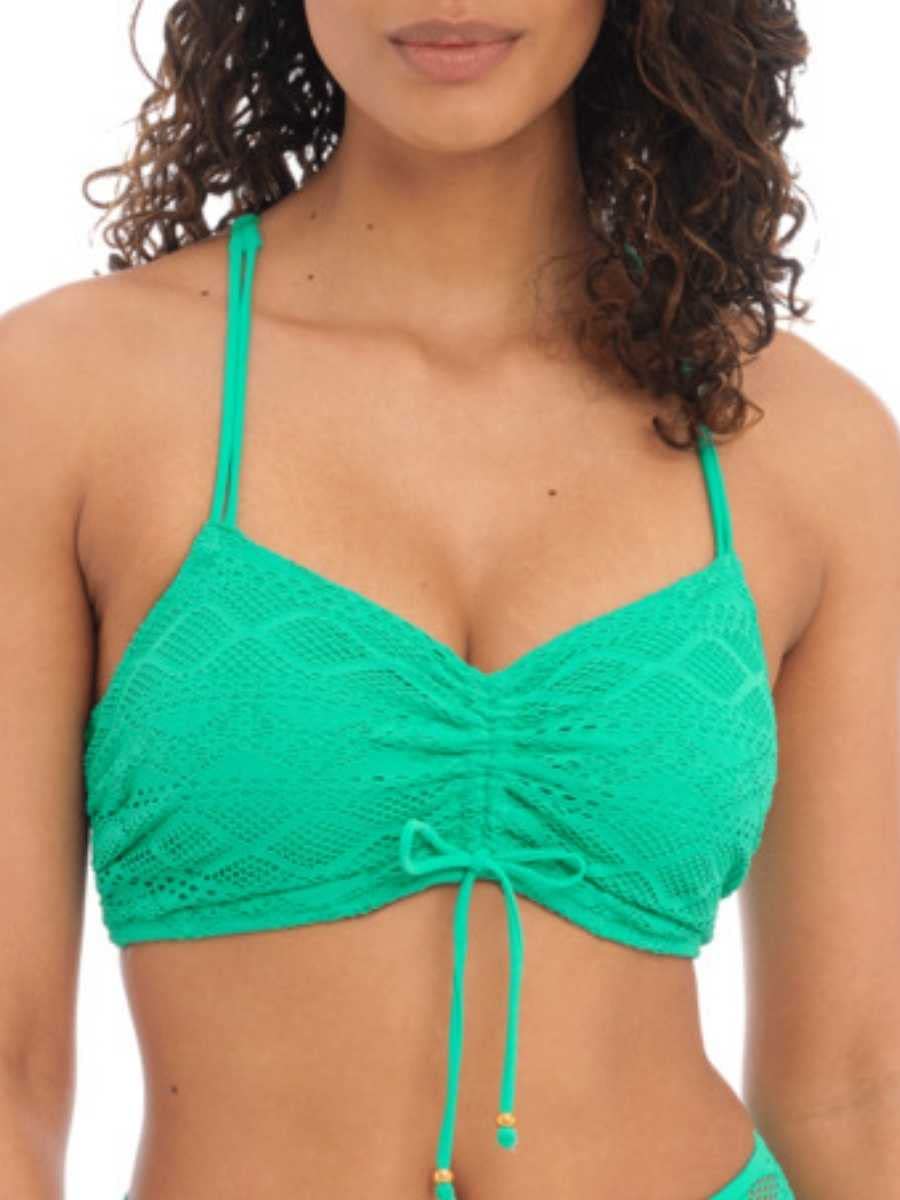 Sundance Bralette Bikini Top Jade Green 34DD