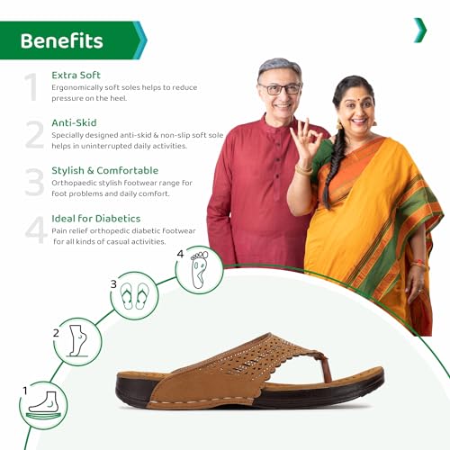 Image of ORTHO JOY doctor Slipper for women Fancy || Orthopedic Women's Slipper || Regular Wear slippers For Women