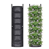 Martine Mall 2 Pack Vertical Hanging Garden Planter with 7 Pockets, Deeper and Bigger Felt Wall...