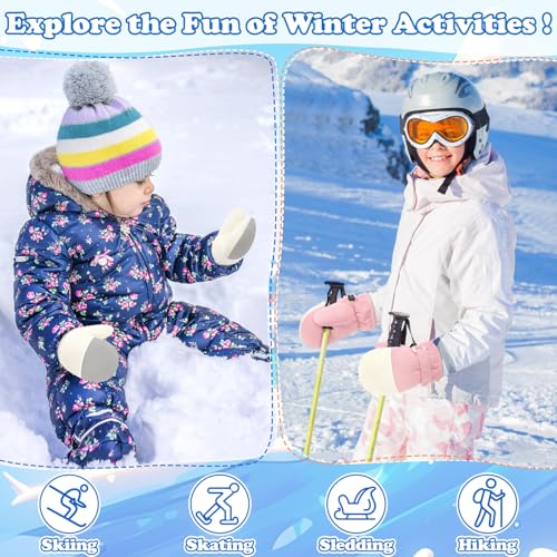 Sarfel Toddler Gloves Waterproof Toddler Mittens Toddler Snow Gloves for Kids Infant Mittens Toddler Winter Gloves Boys Girls4
