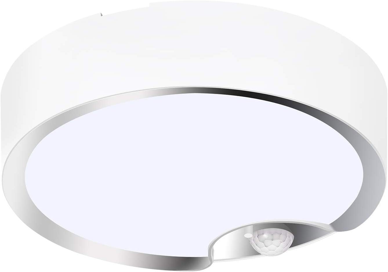 iThird Motion Sensor Light,LED Ceiling Light Battery Operated Wireless Motion Sensing LED Night Light Indoor/Outdoor for Porch Basement Closet Kitchen