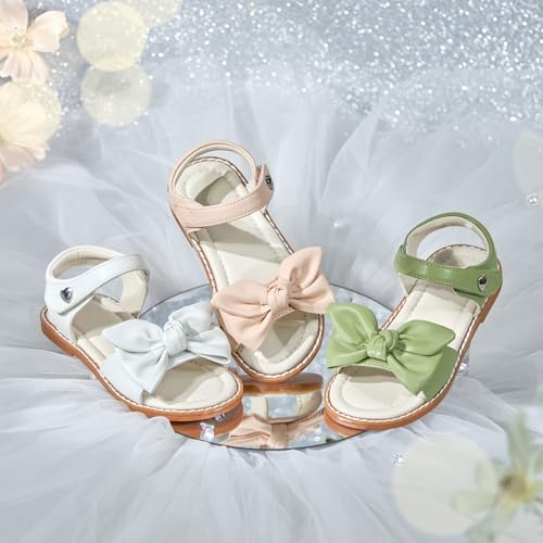 Image of ESTINE Toddler /Little Kid Girls Bow Open Toe Flat Evening Dress Sandals