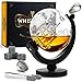 Produktbild Whisiskey - Whisky Karaffe - Globus - Dekanter - Whiskey Set - 900 ml - Geschenke für Männer - Weihnachtsgeschenke - Inkl. 4 Whisky Steine & Ausgießer
