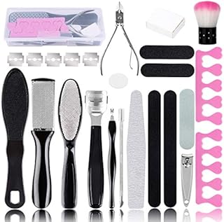 Professional Pedicure Kit - 20 in 1 Professional Pedicure Tools Set Feet Scrubber