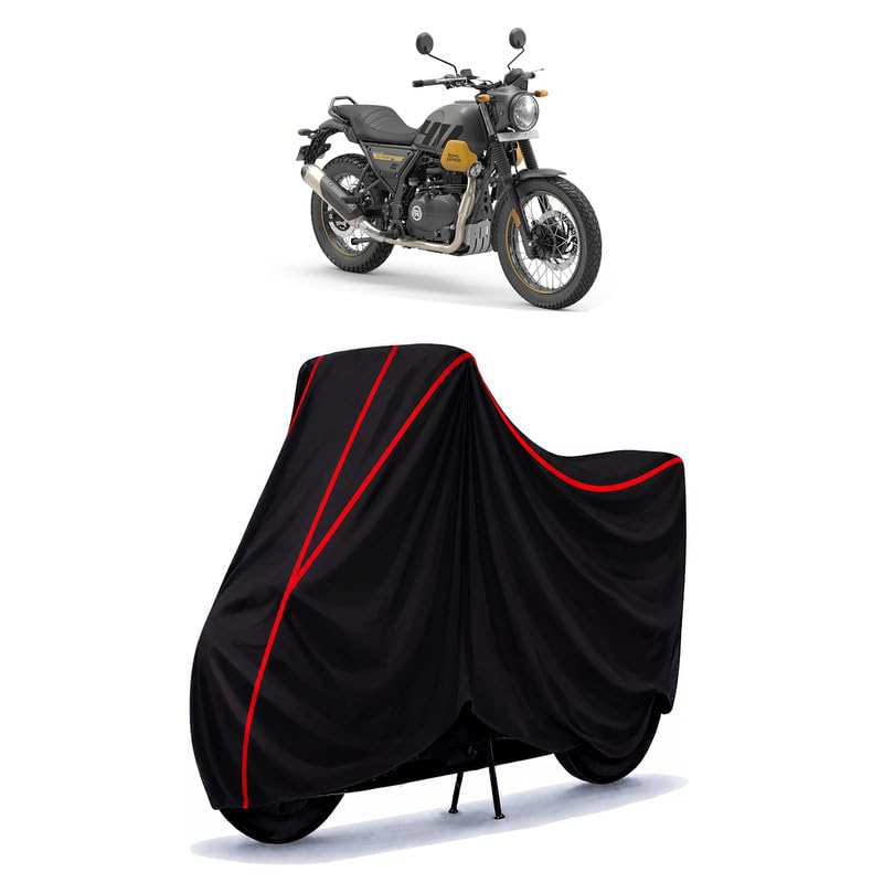 Image of Scram Water Resistant Bike Cover for All Motorcycles & Scooters | Heavy Duty Premium Taffeta Fabric | UV Protection, Dustproof, Scratchproof | All Weather Two Wheeler Body Cover with Elastic Bottom