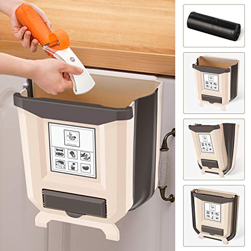 INPHER Cubos de Basura para la Cocina, Cubos Cocinas con Espacio para...