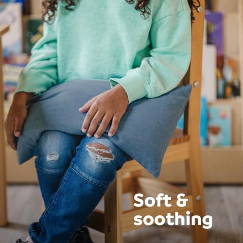 Fun and Function - Denim Weighted Lap Pad for Kids - Weighted Lap Blanket for Kids 40 Pounds and Up - Calm Down Corner Supplies - 4lb - Image 4