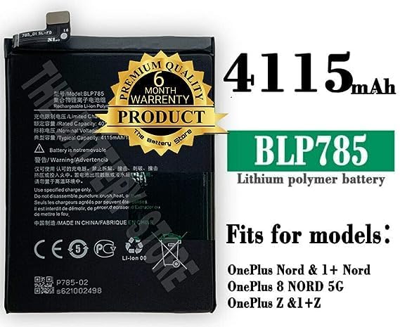 Image of Original BLP785 Battery for one Plus nord /one Plus 8 NORD 5G / Z / 1+ Z Battery with 6 Month Warranty **** (N00204)