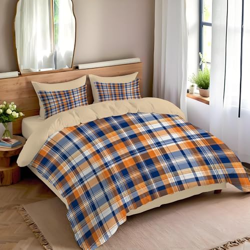 Housse de couette géométrique microfibre à fermeture éclair pour en finir avec le lit froissé - 2