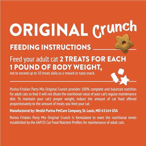 Friskies Purina Party Mix Original Crunch Cat Treats 30 oz Pouch - image 7