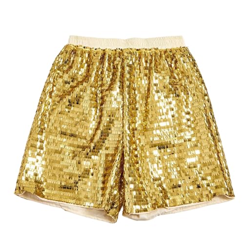 Short à paillettes respirant à taille élastique garantissant un confort optimal en été