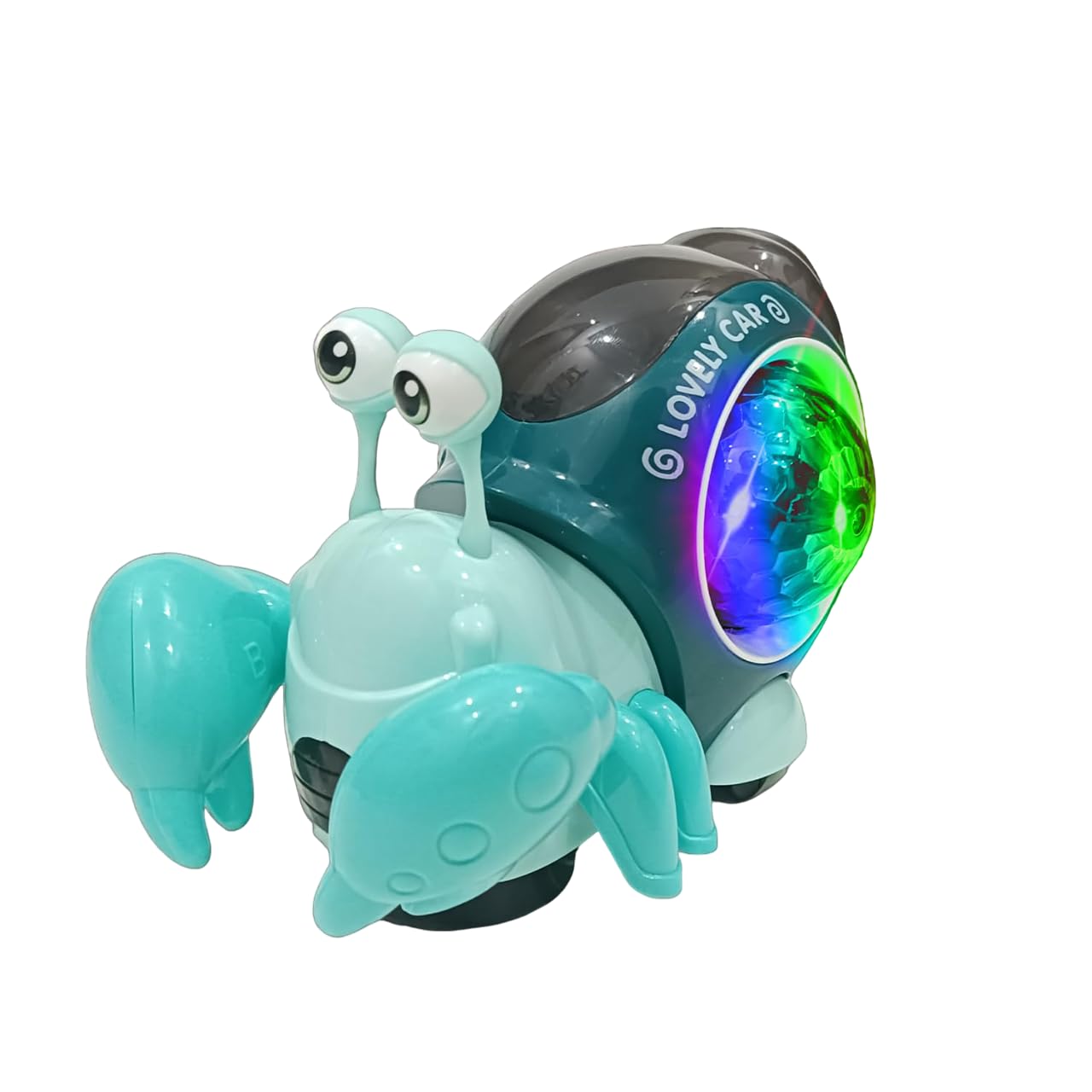 Planet of Toys Crawling Hermit Crab Baby Musical Toy for Kids Toddlers Infant with Light and Sound Moving | Interactive Early Learning and Entertainment Kids Toys