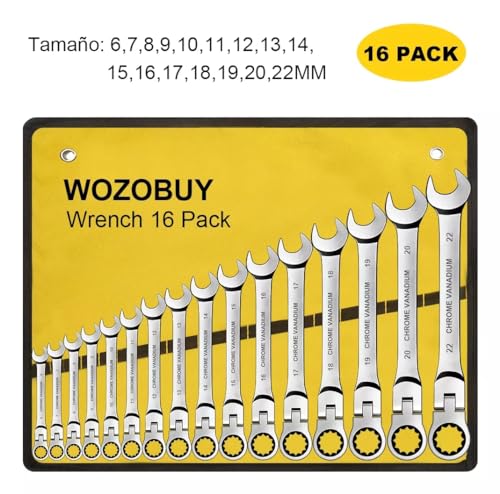 Set De Herramientas, Tools juego llaves combinadas Marca WOZOBUY (3)
