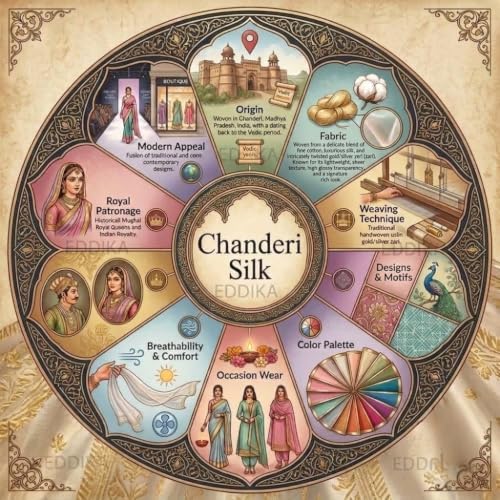 Eddika chanderi silk saree – image 6