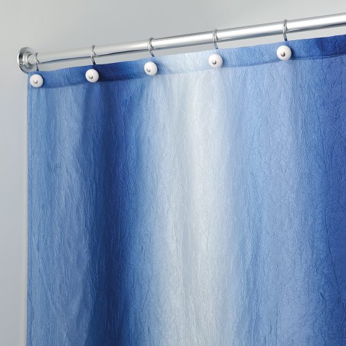Rideau de douche iDesign en polyester de qualité supérieure bleu - 3