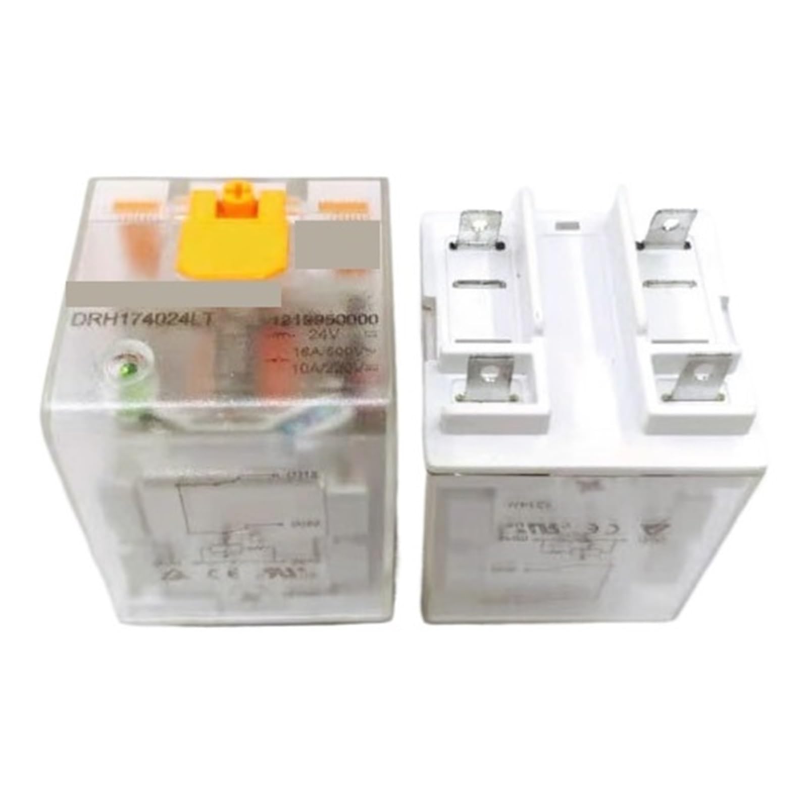 Relais 24VDC DRH174024LT à 4 broches pour circuits électriques indus - Lot de 3