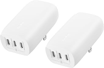 Belkin 67W 3 Port USB C Charger Block, 2 Pack, PPS Fast Charging