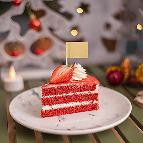 Inodiref 100 Pezzi Stuzzicadenti Bandiera Cupcake