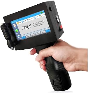 Draagbare Inkjetprinter, Intelligent, 600 Dpi, High Definition, Draagbare Printer Voor Handelsmerken, Logo, Bar, Code, Grafische Kaart, Datum, Met 4,3 Inch HD LED-Touchscreen