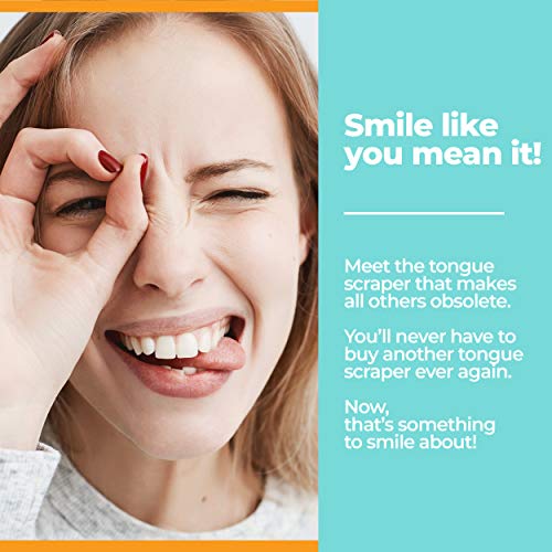 image for KeyConcepts Tongue Scraper (2 pack), Reduce Bad Breath (Medical Grade)