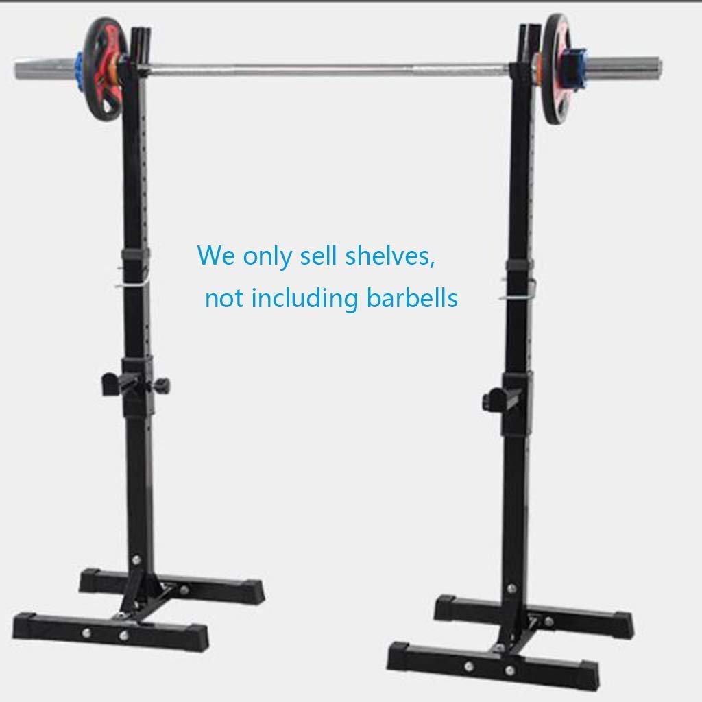 ERoomQ Pull-Up Bars Squat Rack Bench Press Multifunctional Shelf Adjustable Bracket Home Indoor Gym Strength Training Stand Men's Fitness Barbell Rack Only Sell Shelves Squat Rack