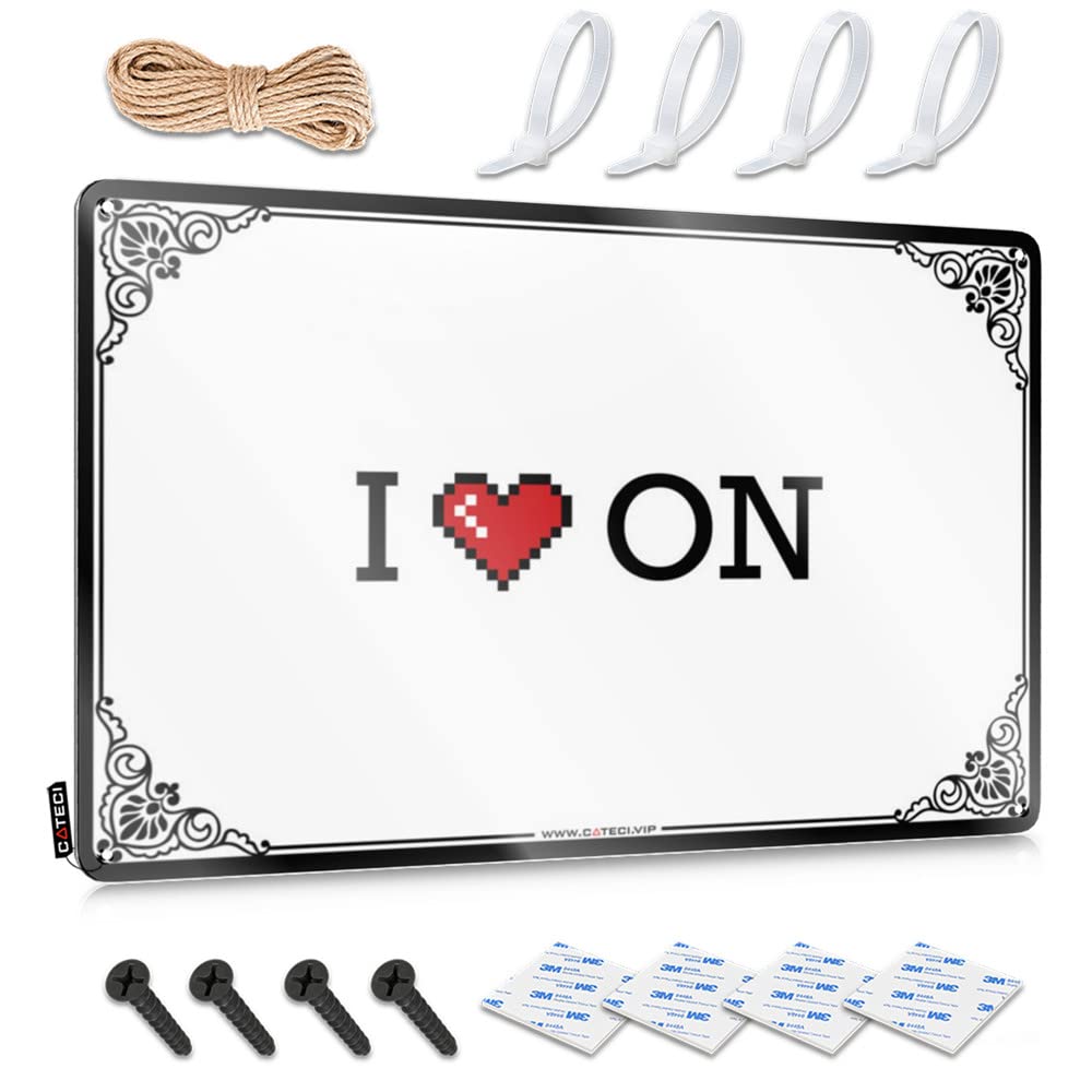 I Love On Reusable Sleek - Decorations For Room Farmhouse Signs Wall Art Decoration(30X40CM)
