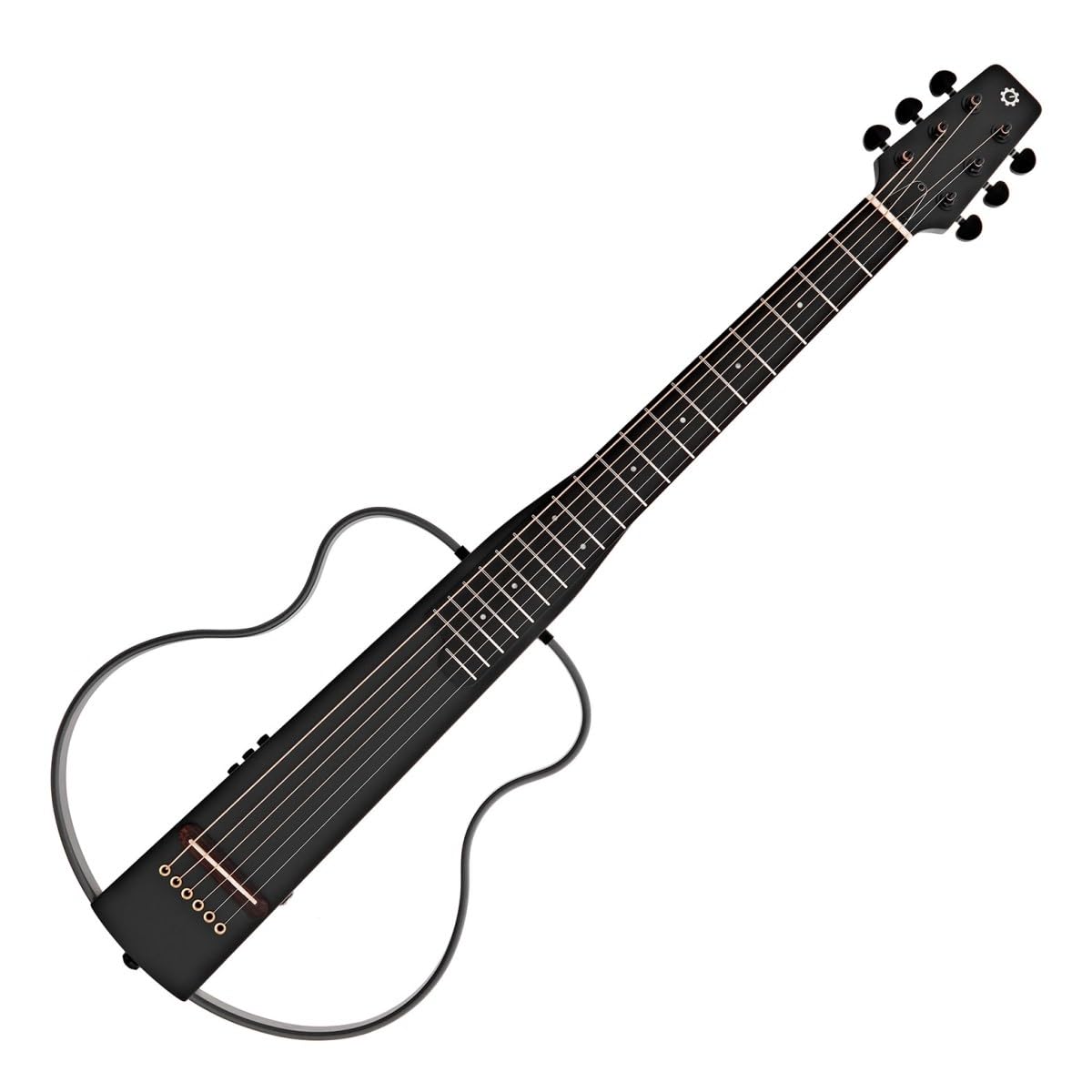 Chitarra da viaggio G4M Solus, corde d'acciaio | Ideale per la Pratica Silenziosa e i Viaggi, Uscita Cuffie e Ingresso Aux Integrati, Telaio Removibile, Custodia