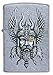 Zippo Viking Warrior Design Street Chrome Pocket Lighter, One Size (29871)