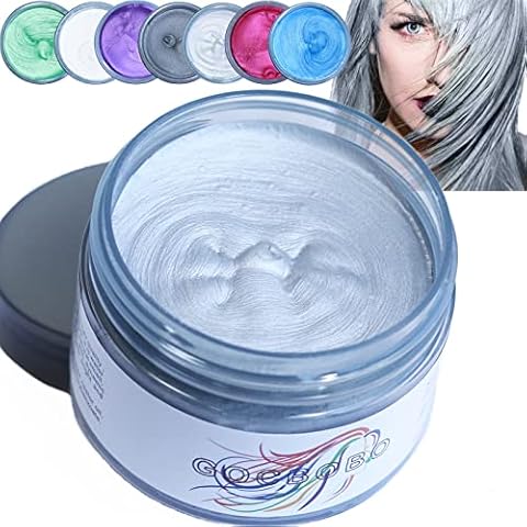 Temporäre Grau Haarfarbe Wachs auswaschbar Haarfärbemittel Wachs Haarwachs Cover