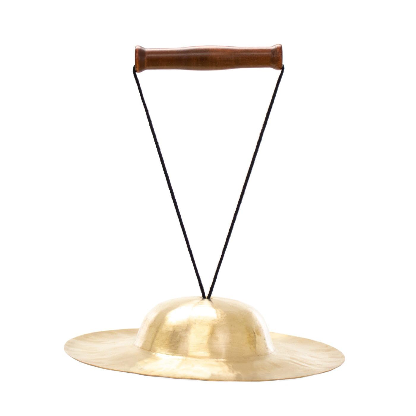 Unlimited Body Bells - Includes Bell, Mallet, String & Handle/Chinese Cymbal with Large Bell and Short Flat Rim/Great for Sound Therapy/Bronze Bell