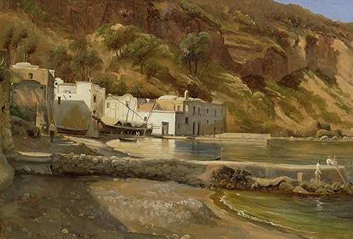 Toile De Vico près de Naples Fearnley - Habillez un Grand Mur Vide Salon 60x90cm