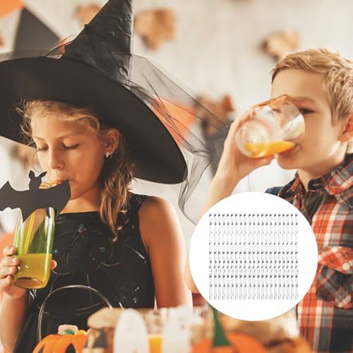 Pitillos desechables de papel para Halloween Luxshiny 100 pcs miniatura 7