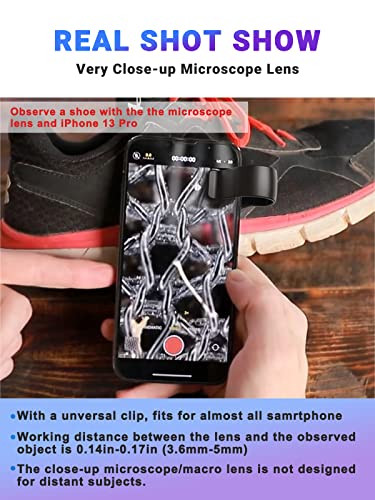 Image of APEXEL 100x Phone Micro Lens with LED Light for Smartphone Macro & Microscope