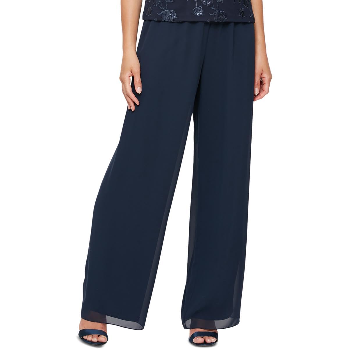 Straight Leg Chiffon Pant