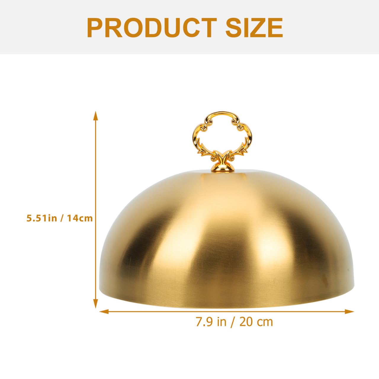 Copri Bistecca In Acciaio Inox Dorato - Cloche Per Piastre Per Sciogliere Formaggio