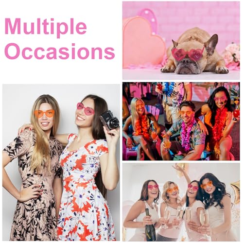 Image of Heart Sunglasses 12 /18 /24 Pcs Heart Shaped Glasses for Women Cute Funny Party Glasses Party Favors Accessories
