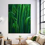 Décoration esthétique murale : La peinture sur toile est un moyen simple et merveilleux de créer un espace de vie. Les images Forêt de bambous naturelle du salon peuvent non seulement embellir votre maison, mais aussi vous détendre et vous inspirer. De magnifiques peintures murales Paysage végétal imprimées sur toile grâce à un graphisme soigné feront une décoration murale unique pour sublimer votre espace.