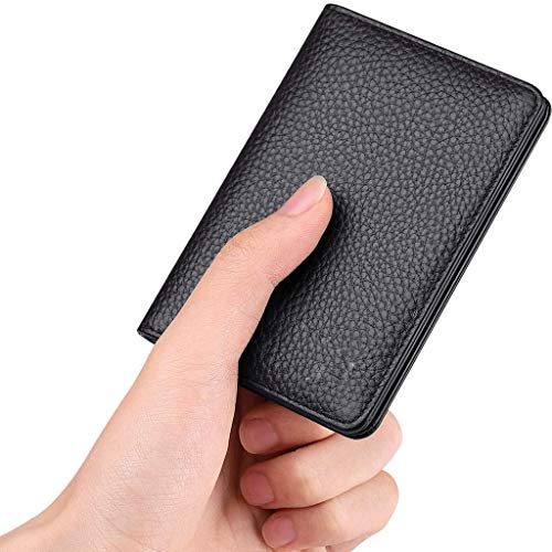 Men's and Women's Leather Card Holder(Black)4