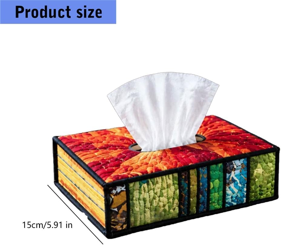 Complete Book Tissue Box Sewing Set Set with Premium Fabric for DIY Craft Lovers Creative Homes Decors Fun and Easy Use
