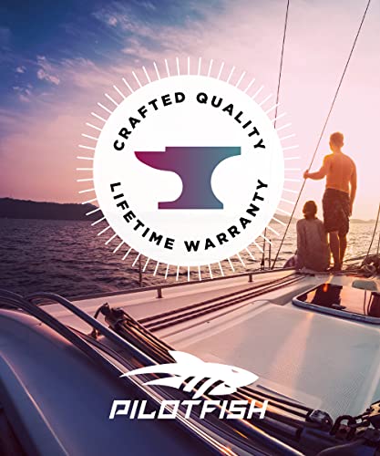 Pilotfish No Tail Adjustable Eyewear Retainer Cable Strap: Sunglasses, Eyeglasses, Glasses (14 Inch, Tactical Black) #TOP4