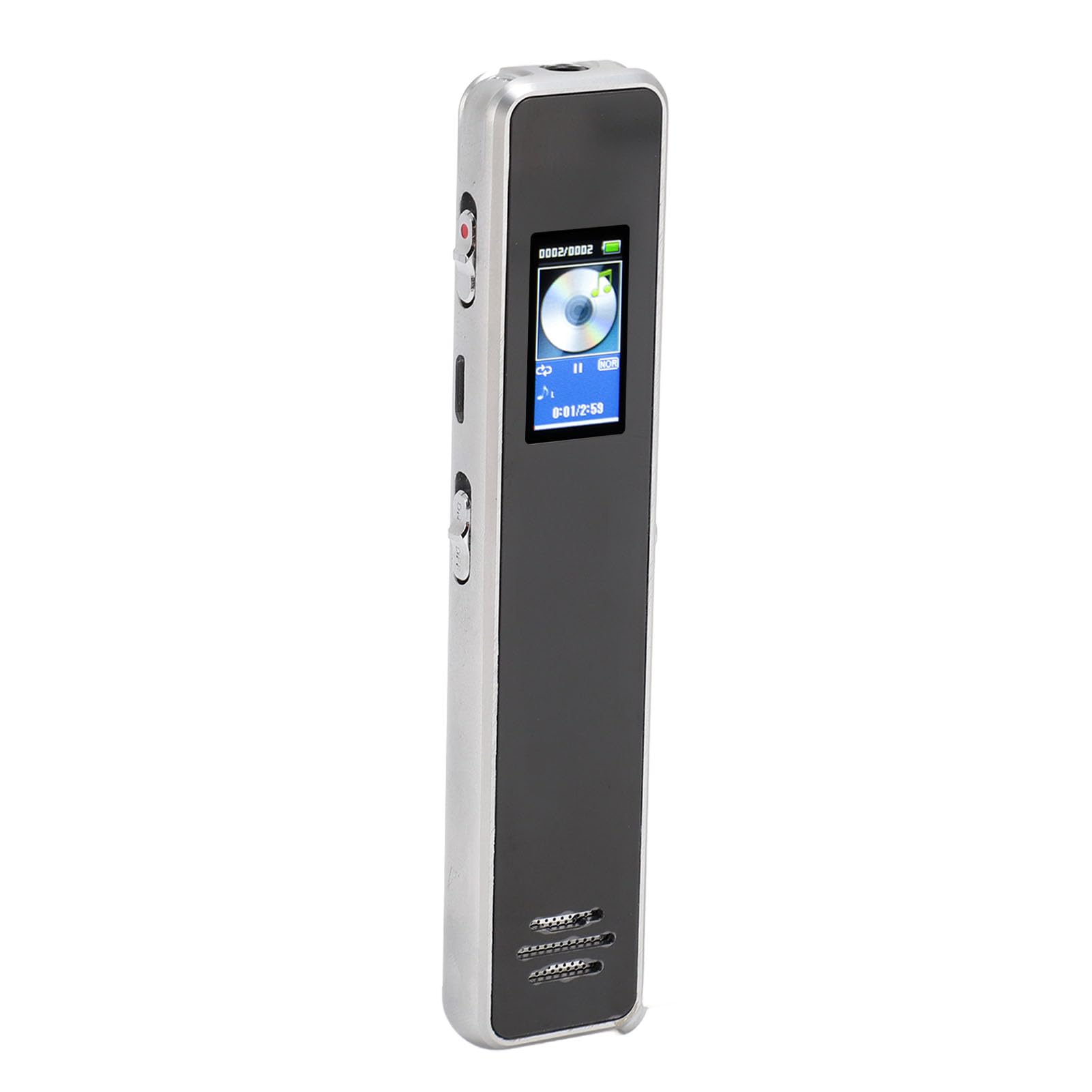 Grabadora de Voz, Dispositivo de Grabación de Sonido Activado por Voz con Reducción de Ruido HD de Aleación de Zinc con Libro Electrónico para Entrevistas para Clases (16G)