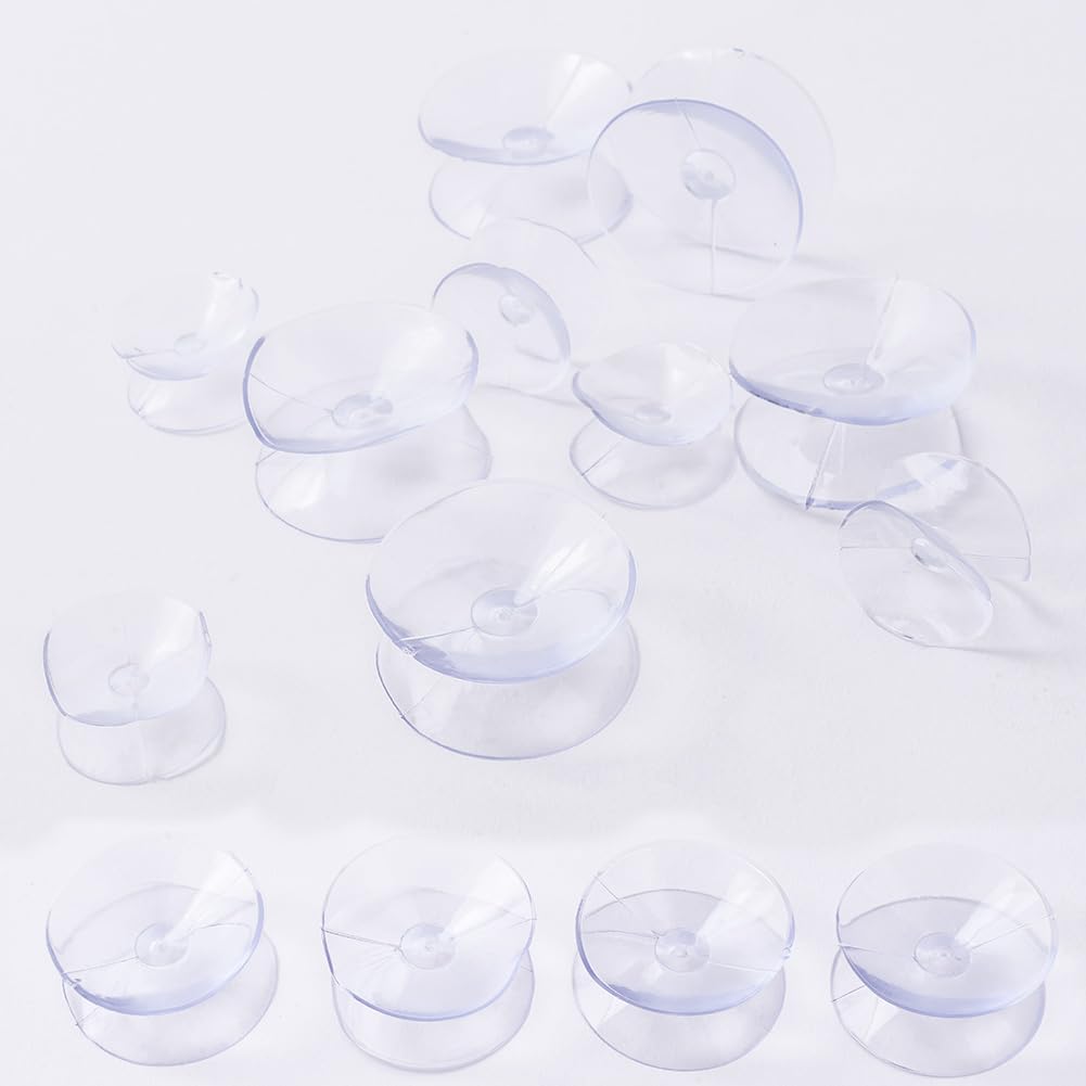 flintronic Ventosa de doble cara 40 mm, 6 Piezas para Camper, Baño, Armario, Ventana