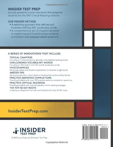 The Insider's Complete Guide to SAT Vocabulary: The Essential 500 Words